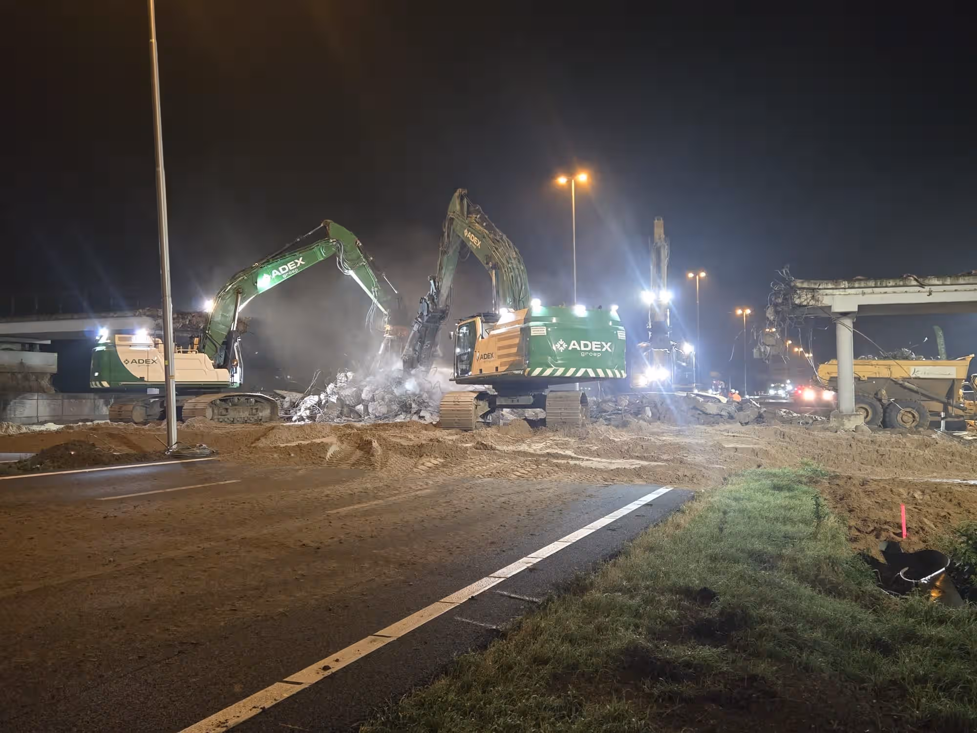 Slopen viaduct Slagmolen