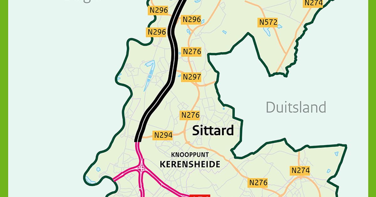 A2: nachtafsluitingen tussen St. Joost en Urmond van 29 september tot 3 oktober