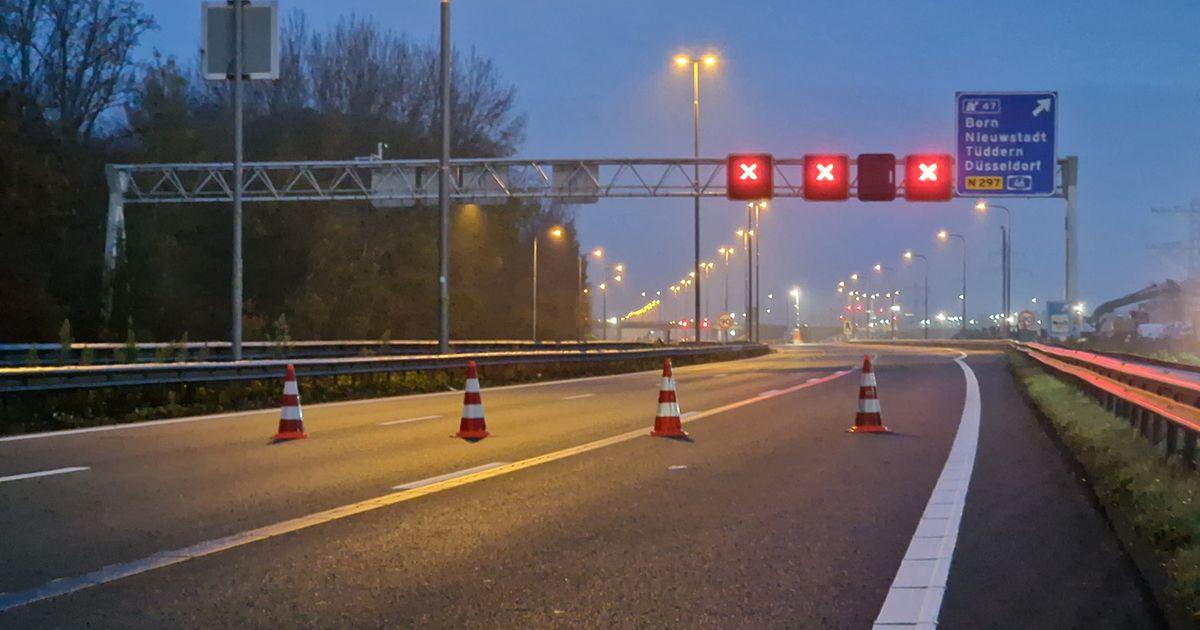 A2 vijf nachten afgesloten tussen Born en Urmond in beide richtingen